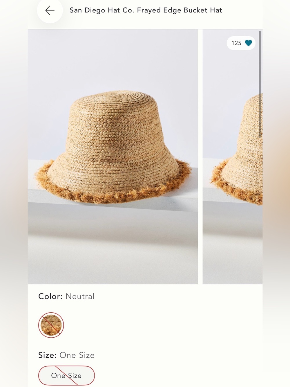 BRAND NEW! San Diego Hat Co. Frayed Edge Bucket Hat! With tags. Anthropologie